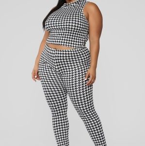 Houndstooth fashion nova set